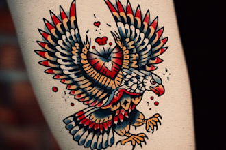 do neo traditional and oldschool tattoo designs
