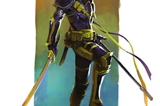 draw a custom cover art an comic, book or rpg