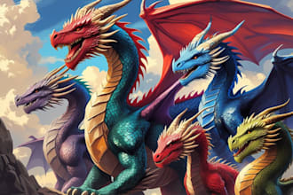 design powerful and unique dragon characters