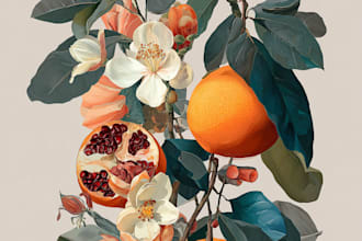 create a botanical illustration