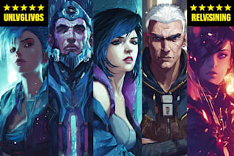 draw cyberpunk style character into city gaming