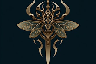 capture a fantasy rpg logo dnd image for you