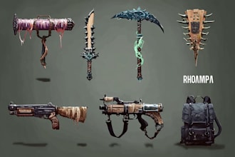 design your fantasy and dnd weapons