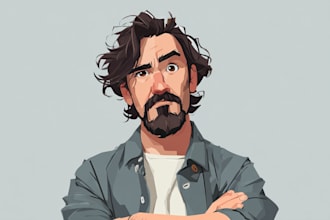 drawing cartoon vector portrait art