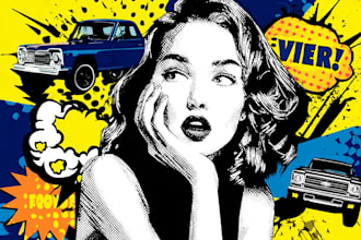 draw your photo into amazing pop art roy lichtenstein