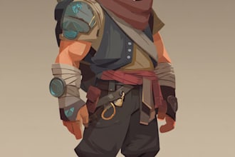create simple 2d game characters