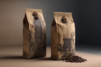 do coffee packaging, coffee bag, label design
