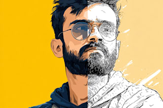 manually vectorize image or any logo vector tracing