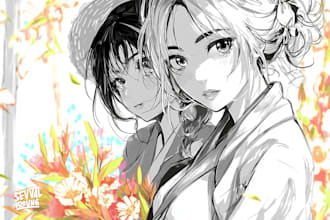 make your unique character illustrations anime style