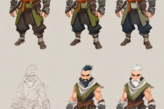 draw 2d game characters and game assets