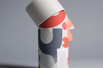 create premium product label, box package, pouch bag design for brand