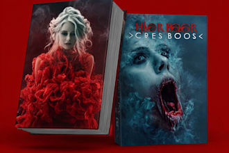 do horror book cover, ebook cover and kdp cover
