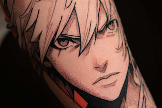 make anime tattoo design