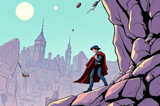 design a professional and comic book