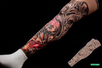do sleeve tattoo design tattoo cover up custom tatoo design