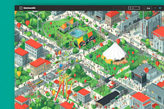 create vector map, city map, site map, event map in illustrator