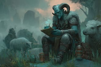 draw fantasy illustrations, concept art, and card game art
