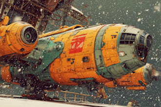 draw sci fi illustration and sci fi art