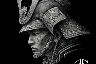design professional japanese, asian style tattoo design