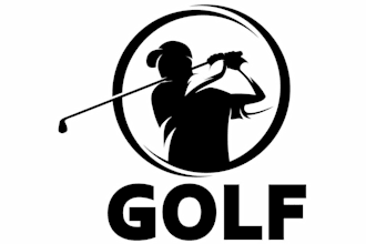 make modern creative golf logo design