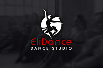 make modern creative dance studio logo design