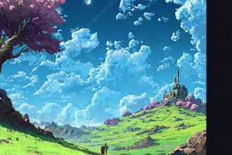 do anime background graphics novel and environment art