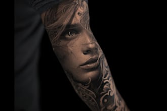 create a polynesian maori tribal tattoo