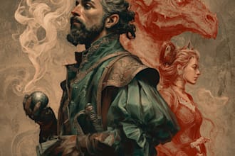 make a awesome dnd character art and dnd character art