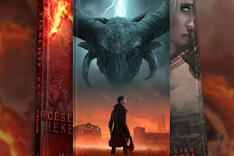 design fantasy, sci fi, horror, and dystopian book cover art