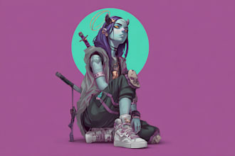 fantasy horror and fantasy horror character unique style