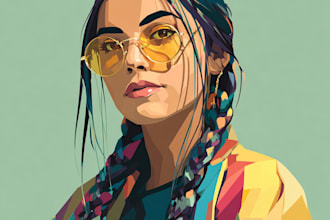 make an vector portrait for you