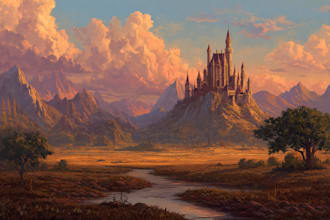 draw pixel art background and landscape