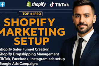 setup manage shopifydropshipping store marketing tiktok shop setup fb shop setup