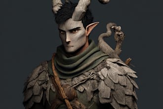 draw custom creature or monster character for you