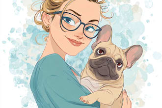 drawing custom pet portraits, cats, dogs