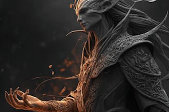 draw fantasy characters, creatures and places for you