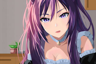 draw you an anime art style characters