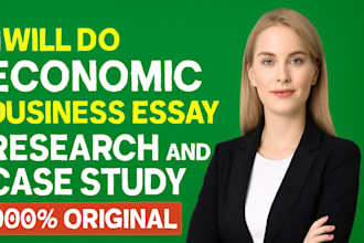 do economic business research and case study