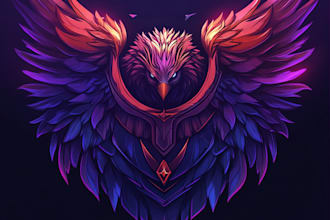 make a fantasy game logo and branding