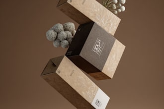 bottle label and pouch packaging design