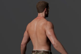create game ready rig with weight paint, blendshape, optimization for cc4 iclone