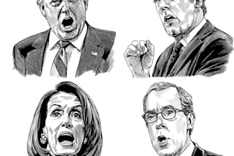 draw political cartoon and comic