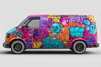design eye catching platinum quality wraps design