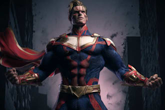 draw you a superhero character