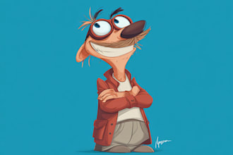 draw a character in vector illustration