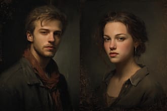 draw a realistic pencil portrait