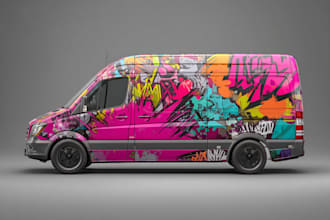 design a professional car or van wrap