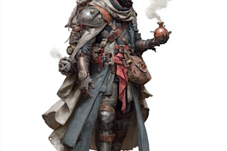 draw your custom dnd character illustration