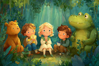 draw cute animals illustrations for children picture book