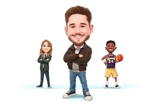 create bighead cartoon caricature from your photo